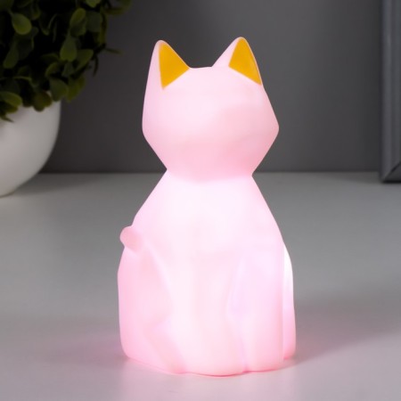 Night Kitten LED from batteries mix 6x7x11.5 cm Risalux-2