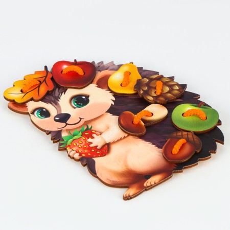 Lacing woody developing "funny hedgehog" for kids-8