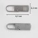 Poller for lightning, metal, 3.7 cm × 1.1 cm, 5 pcs, silver color