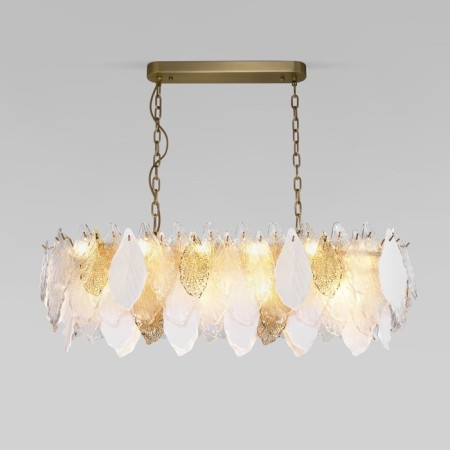 Suspended Bogate’s Leaf 370, E14, 14x40W, 1050x300 mm, brass color