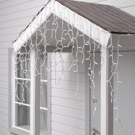 Garland "fringe" 3 x 0.9 m, IP65, UMS, white thread rubber, 232 LED, white glow, 220 V-2