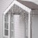 Garland "fringe" 3 x 0.9 m, IP65, UMS, white thread rubber, 232 LED, white glow, 220 V