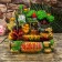 Table Polystone Fountain from the Network Light "Pagoda in the Forest" 30x19x31 cm