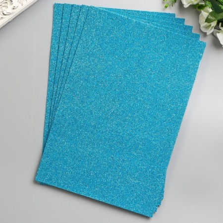 Foamiran "Blue Brill" 2 mm A4 format (set of 5 sheets)-2