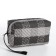 Cosmetic bag with lightning, black color