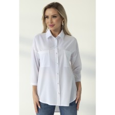 Blouse-tuniki female, size 48, white color