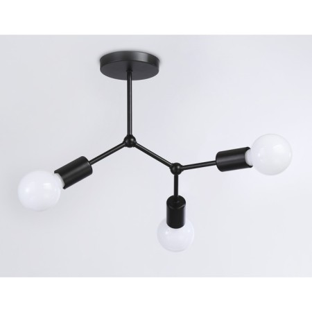 Lamp ceiling in the style of Ambrella Light, Traditional, TR8027, 3HE27, Black Color-2