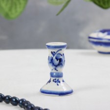 Candlestick, gzhel, 3.5x5 cm, mix