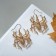 Earrings Metal "Spider" in a web, color gold