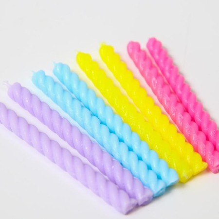 Set of candles for the cake "Happy Birthday", 8 pieces, princesses-3