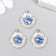 Decor for creativity metal, rhinestones "Ocean Soul" 2x1.5 cm