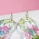Earrings Plastic "Chain" translucent, color
