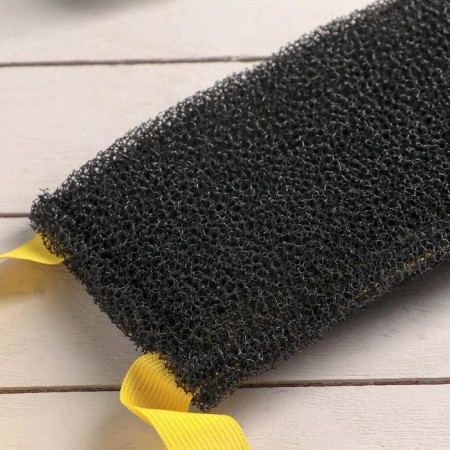 Body sponge hard "Black Gold", 37 × 12 cm, color mix-1
