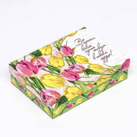 Gift box team "Tulips", 21 x 15 x 5.7 cm-2