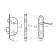 Smeal "Allur" lock 127/1 AC, with a pen, 4 keys, color old copper