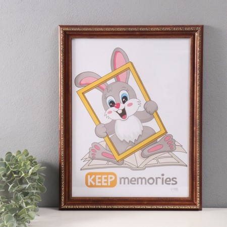 Photo frame plastic "Babylon" 30x40 cm, burgundy