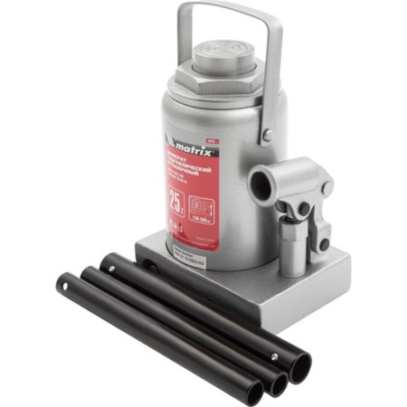 The jack hydraulic bottle Matrix 50733, 25 tons, high. lifting 240–375 mm