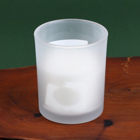 New Year's candle in a glass "Hello Winter", aroma spruce cones, 7 x 7 x 8.5 cm.-2