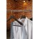 Shoulders - LadoM Brown Gold hanger for costumes, velvet crossbar, beech tree, 42.5 × 4 × 19 cm