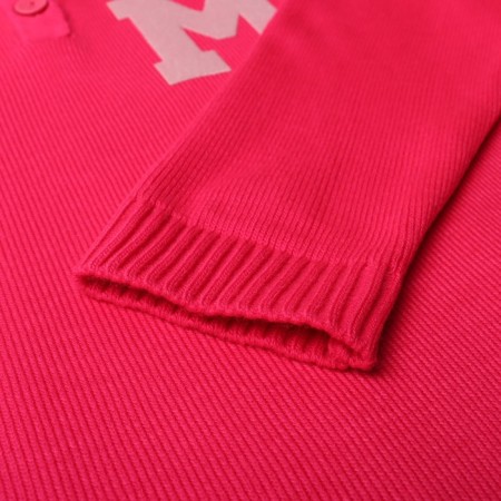 Jumper Women's Mist with a Polo collar pink, p. S (40-42)-8