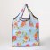 Folding bag without lightning, with carbine, blue color
