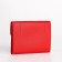 Women's wallet on the button, red color