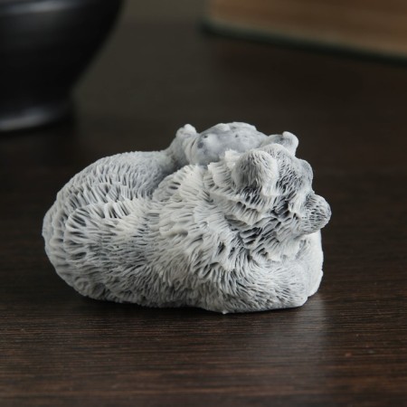 Souvenir "Bear with fish (3 species)" 6.5cm-8