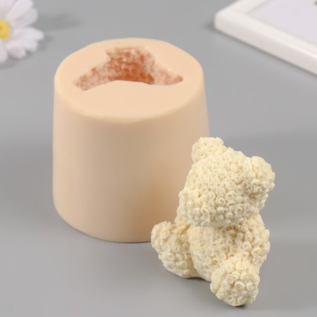 Silicone Mold "Bear from Roses" 7, x5.3x8 cm mix-3