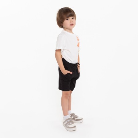 Shorts for a boy, black color, height 122 cm-2