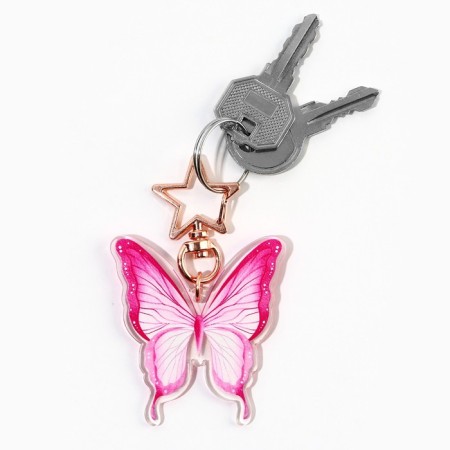 Acrylic "butterfly" keychain, 4.8 x 5.1 cm-4