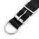 Collar "comfort" combined (polyester, artificial leather), 45 x 2 cm, Osh 33-39 cm, black 60