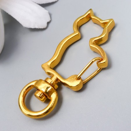 Carabine Metal "cat" gold 4.1x1.9 cm-2
