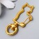 Carabine Metal "cat" gold 4.1x1.9 cm