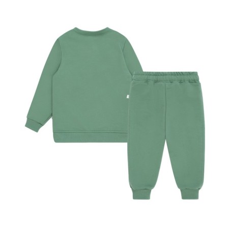 Children's costume: sweatshirt and ONE Love Light, height 80 cm, green color-2
