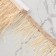 Braid with ostrich feathers, 8-10 cm, 5 ± 0.5 m, ivory color