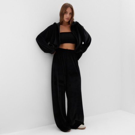 Women's costume (sweatshirt and trousers) KAFTAN PLUSHY p. 52-54, black-6