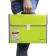 Plastic portfolio BRAUBERG Joy, A4 (330 x 245 x 35 mm), 13 departments, with edging, index labels, light green