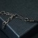 Unisex "Amulet" in a circle, color black silver on a black lace, 48 cm