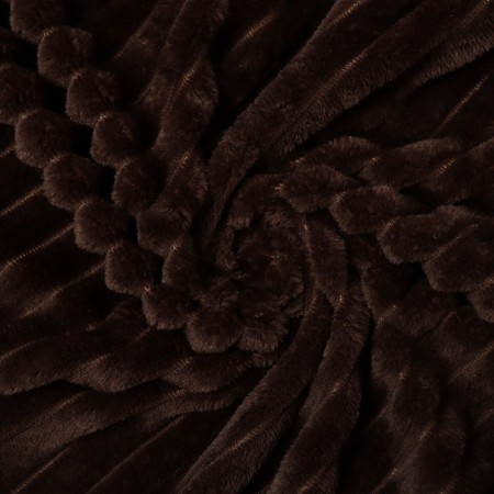 Powl strip 150x200cm, hot chocolate, Velsoft 270g/m, PE100%-2