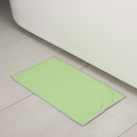 Raccoon floor rag, 250 g/m², 50 × 30 cm, microfiber, with overlock, 1 pc, green color-5