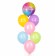 Bouquet of balls “Happy Birthday”, latex, foil, set: 7 pcs., Mix