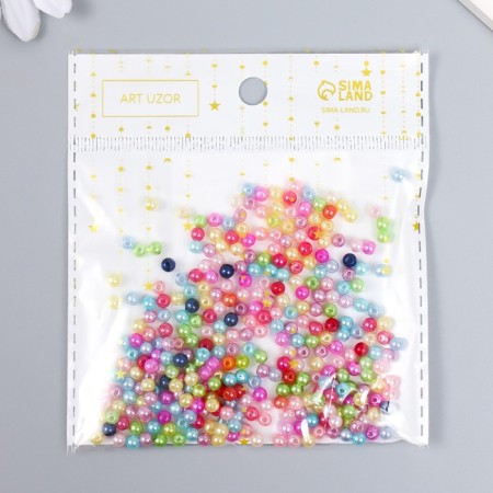 Beads for creativity plastic "Multi -colored balls" set 10 grams 0.4x0.4 cm-5