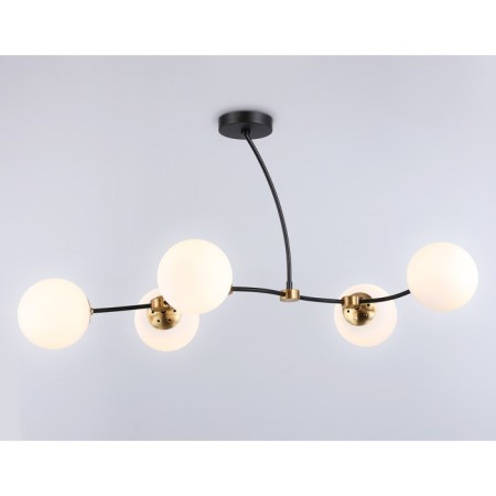 Suspended Ambrella Light, Modern, TR2548, 5HE27, Black color, bronze-2