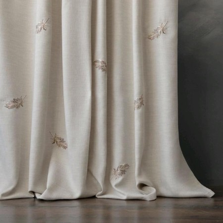 Set of curtains "Mika", size 145 x 270 cm - 2 pcs, beige-1