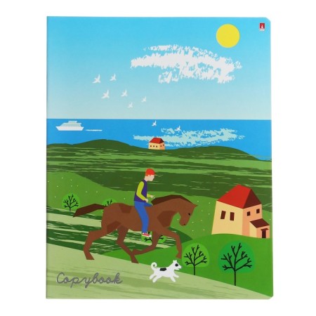 Notebook of 48 sheets in the cage "Seasons", covered cardboard, matte lamination of Soft Touch, foil, mix-2