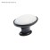 Handle button tundra RK023BL Light, black with a white insert, 8 pcs TMP