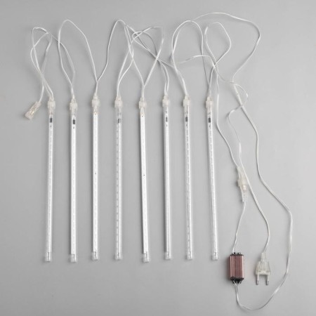 Garland "icicles" 2.5 × 0.3 m, IP65, transparent thread, 192 LED, glow of multi with a drain effect, 12 V-3