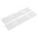 Frames for the license plate Pro, silicone with metal. Osnovaya, 2 pcs., Fended, white Adfc036