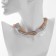 The necklace "chain" stereo, pigtail, silver-gold color, 40 cm