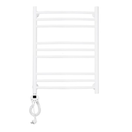 Domoterm electric heated towel rail "Calipso" P9, 500x700 mm, left, white matte-1
